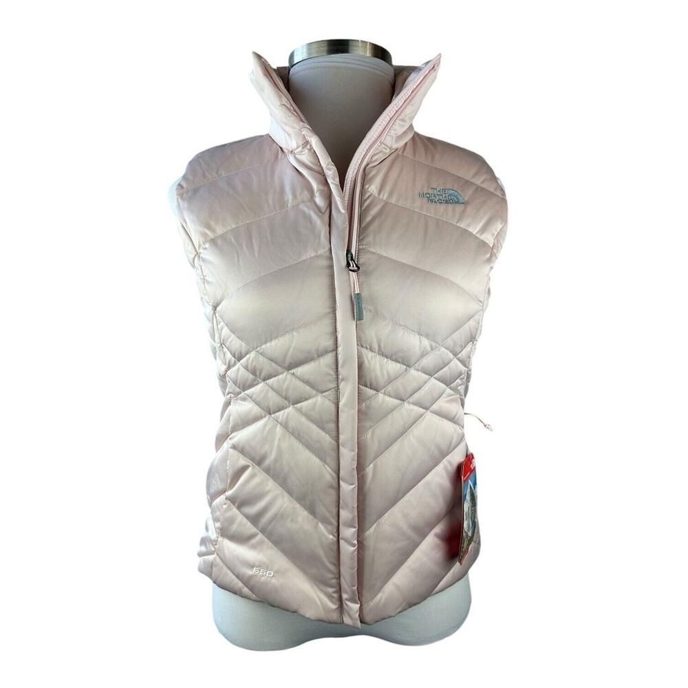 NWT The North Face Aconcagua Vest Purdy Pink Goose Down Full Zip Women's Medium - Picture 15 of 16